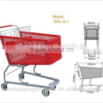 Plastic shopping carts