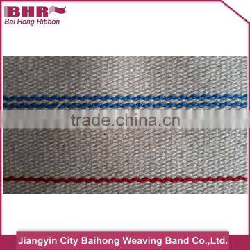 colored plain cotton canvas webbing in rolls