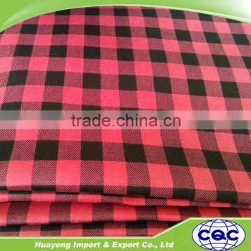 100% cotton flannel plaid dyed for shirt fabric