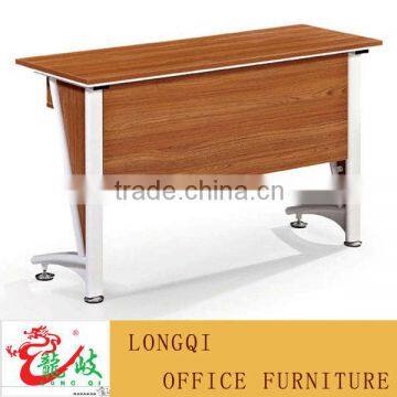 modern melamine table top steel frame training writing table