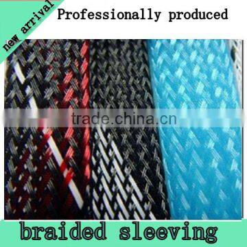 Roll black nylon expandable braided sleeving for computer power cord