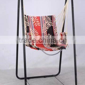 Leisure Foldable Single Seat Hanging Garden Swing Chair With Stand