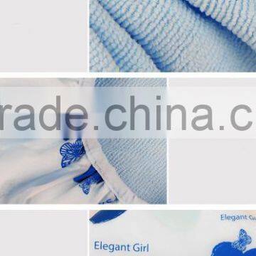 Hair Towel Type and Plain Dyed Pattern Shower Cap