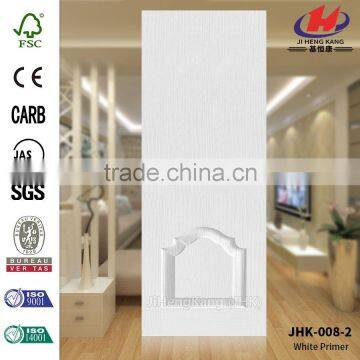 JHK-008-2 High Quality Cheap Economic White Primer Door Skin Popular Manumacture Graceful Mosaic Glass Door