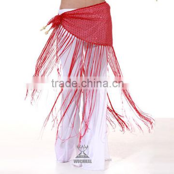 Multiple Color Choice Frigne Polyester Belly Dance Hip Scarves