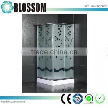 2015 hangzhou best quality curved silestone corner shower enclosures kits