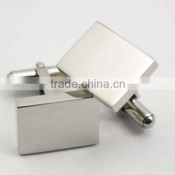 Men's Business Cufflinks Silver Rectangle Cufflinks photo-5