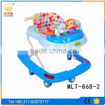 Cheap Plastic Wheels Baby Walker With 8 Swivel Wheels and Adjustable Pusher photo-3