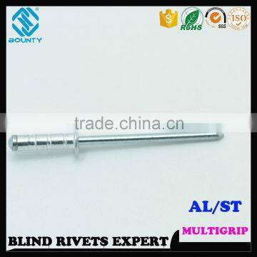 HIGH QUALITY FACTORY DOME HEAD ALU/ST MULTI-GRIP RIVETS