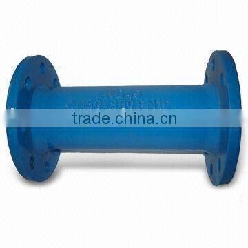 Double flanged pipe