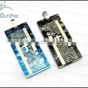 fashion cheap cross pendant stainless steel pendant