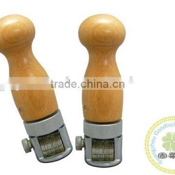 Wooden handle wooden seal digits stainless machine