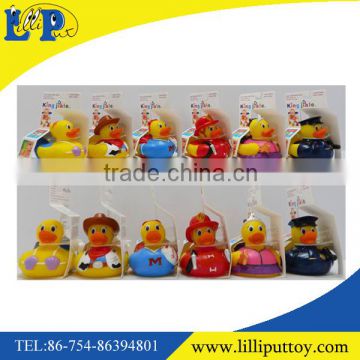 Hot sellong cute pyrometric bathing duck toy