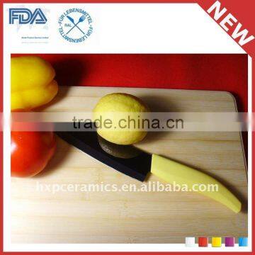 102mm 4inch Color Handle White Black Mirror Face Paring Knife Ceramic