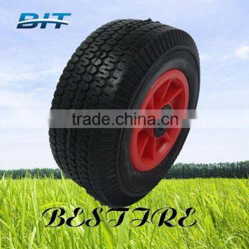 QUALITY PU FORM RUBBER WHEEL 4.00-4 /wheelbarrow tyre/ wheel barrow tyre tube/ cart tyre