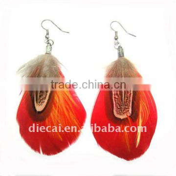 Newest Jewelry-2011 Best selling feather flower earring