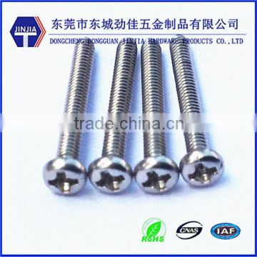 DIN7985 stainless steel phillips pan head 2mm screw