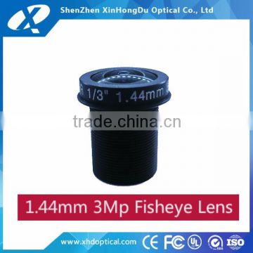 1/4 inch F2.0 Wide angle m12 1.18mm FIsheye lens for cctv camera