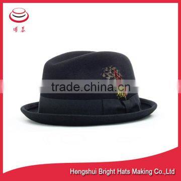 Short Brim Fedora Dress Hats For Gentalmen photo-2