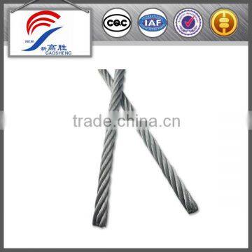 7x19 Braided Galvanised Steel Wire Cable