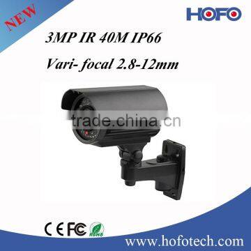 hot sale 3 Megapixel HD Lens p2p ip camera software waterproof cctv bullet camera 42pcs IR LED outdoor camera