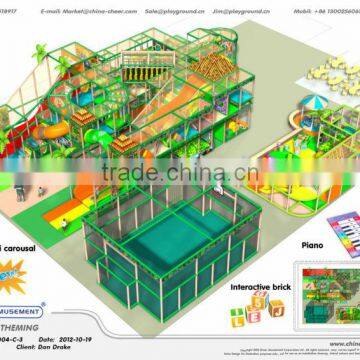 Cheer Amusement jungle Themed kids indoor playground design