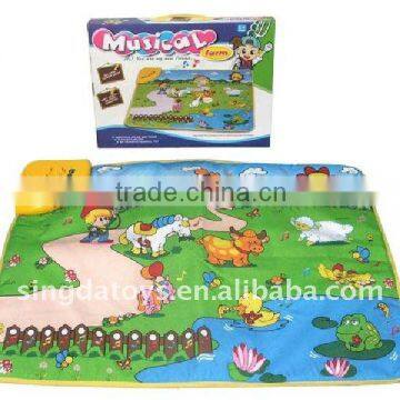 Beautiful and cute appearance baby music carpet farm