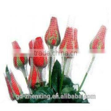 Packing Grade Plastic Rose Bud flexible EPE foam protective Sleeves Net