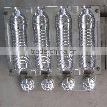 4 cavities bottle moulds for drinking bottle/hot runner bottle mould