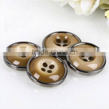 Coffee color resin suits button,decorative buttons