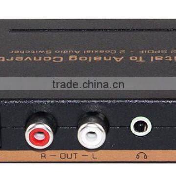 4X1 Optical Switcher with Digital to Analog Audio Converter