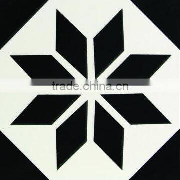 200*200mm Black Color Customized Ceramic Kitchen Tile Bathroom Wall Tile