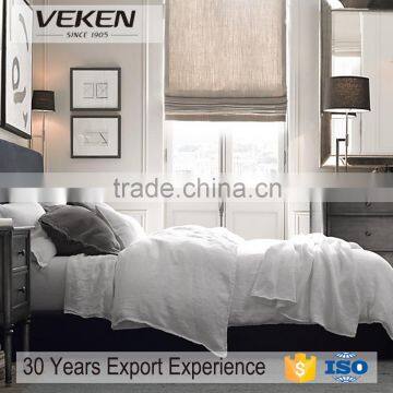 VEKEN solid color high quality wholesale flax bedding sheet sets