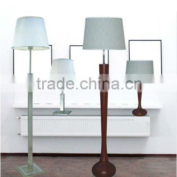 Bedroom hotel metal and wood lamp for table and floor