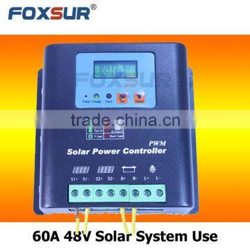 Original Cheap High Performance Solar Cell Panels Battery Charge Controller 60A 48V PWM Solar Charge Controller photo-2