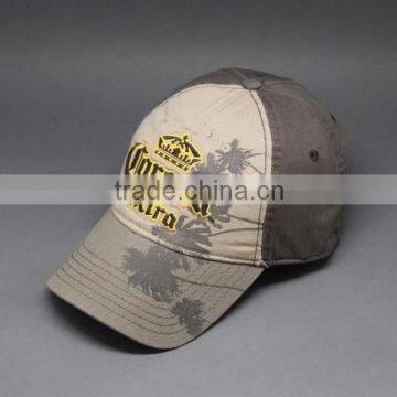 2015 WASHED COTTON EMBROIDERY BASEBALL CAP