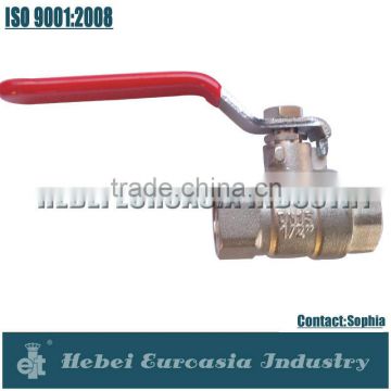 Nickel Plated Brass Ball Valves with Steel Lever Handle