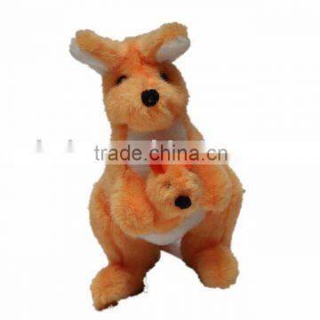 holding kangaroo plush toy stuffed kangaroo