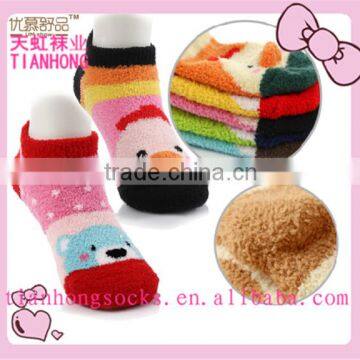 lastest style hot sale thick towel kids boat socks