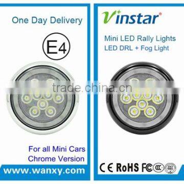 Black Chrome LED Fog Light for Mini Cooper LED Working Light for Mini Cooper LED DRL Fog Light for Mini Cars with CE E-Mark Cer