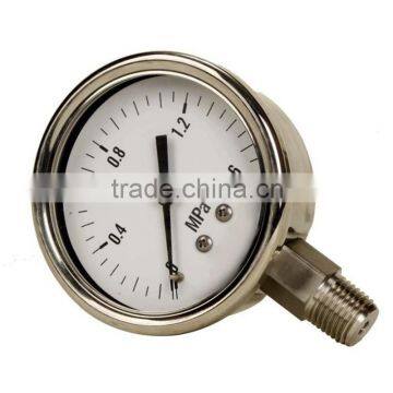 hot sale stainless steel pressure gauge with lowest price