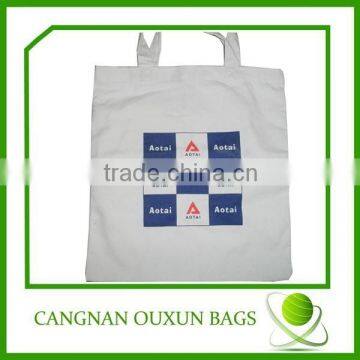 recycled printed promotional organic cotton canvas bag