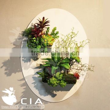 Best Sell Artificial Wall Decor Art Artificial Plants with Unique Wall Decor Planter