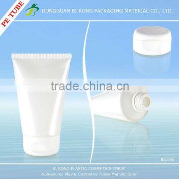 Pearlized White Plastic Cosmetics Packaging Tubes