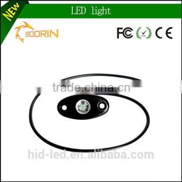 Boorin factory supply marine led light 3 pcs leds five colors 12v led marine light