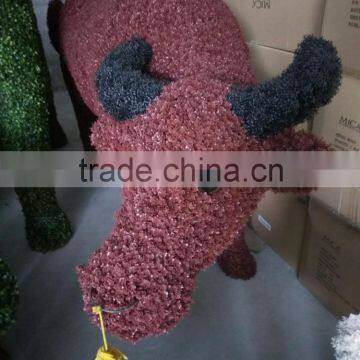 Real look artificial topiary frame buxus topiary animal with best price