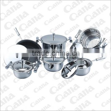 stainless steel kitchen queen cookware set/ nonstick zebra cookware set