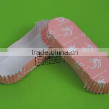 small size pink boat shape paper cakecups liners/cupcake liners baking cups