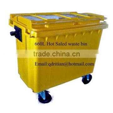 outdoor plastic garbage bin/container