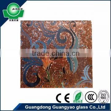 china supplier 2015 hot sell silk printing glass display cabinet